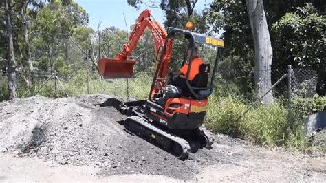 mini excavator maximum slope|can mini excavators climb steep.